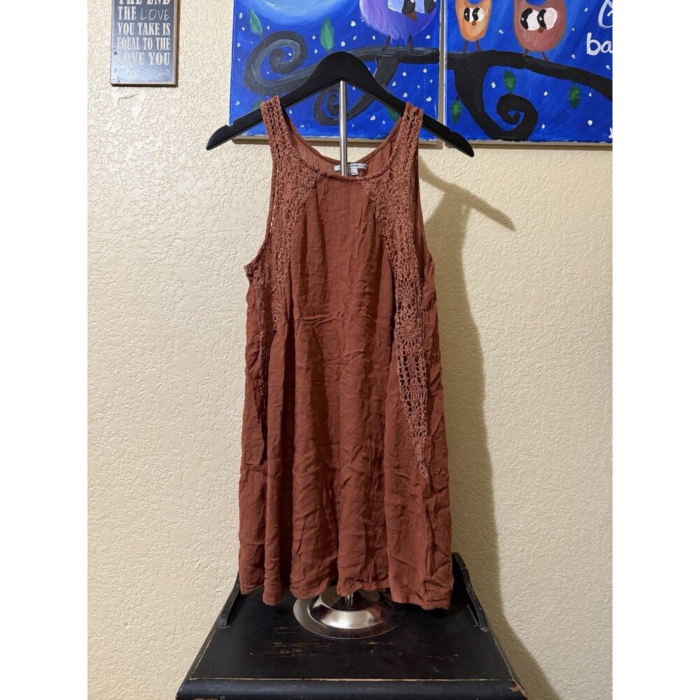 Women's Size LargeO'NEILL Saltwater Cover Up Mini Dress Burnt Orange